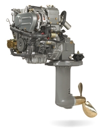 2YM15C-SD25 14hp, 3600 Devir, Sail Drive Kuyruklu, Dizel Deniz Motoru