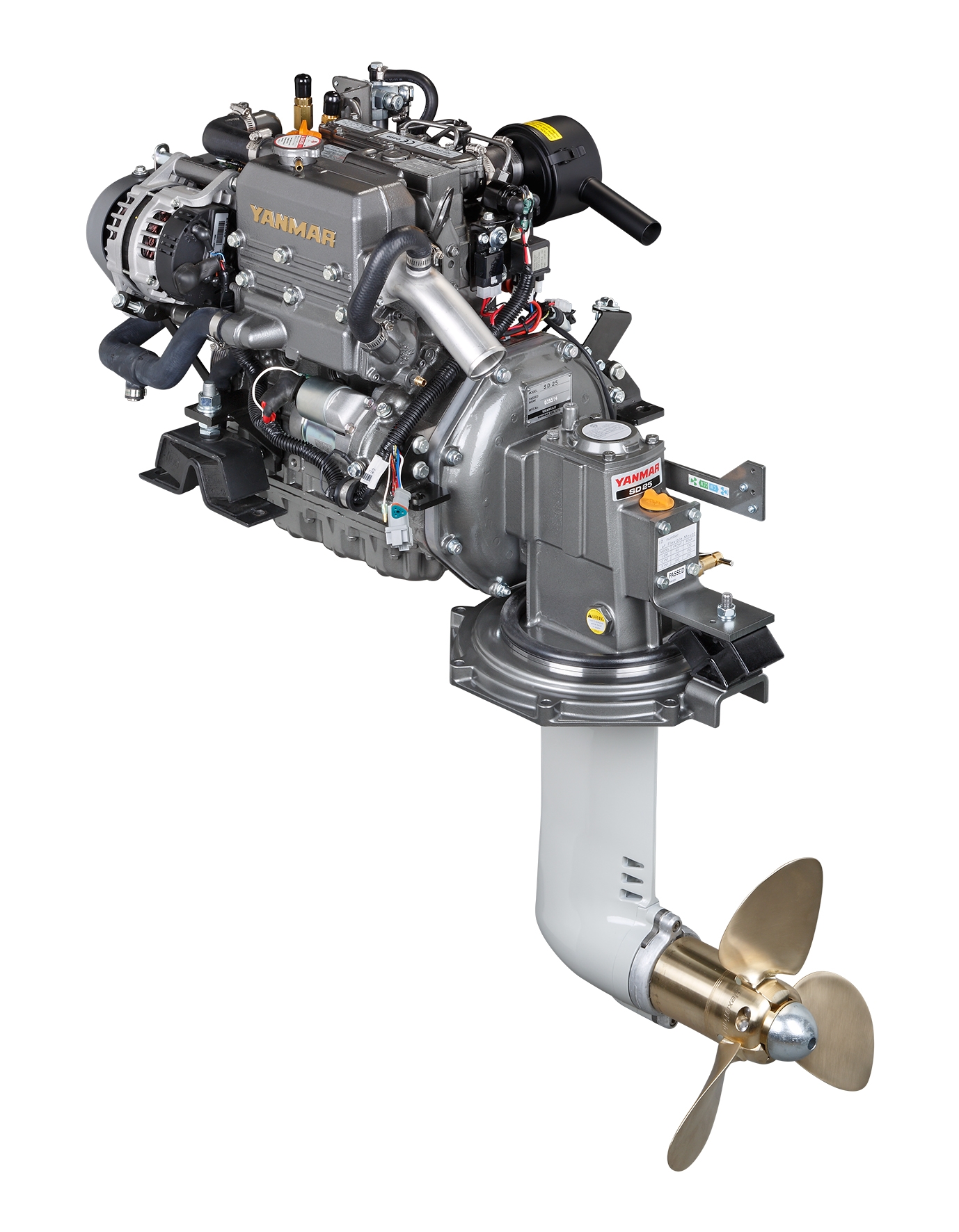 3YM30AEC-SD25 29hp, 3200 Devir, Sail Drive Kuyruklu, Dizel Deniz Motoru