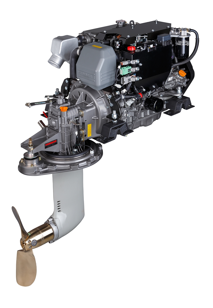4JH57-SD60 57hp, 3000 Devir, Sail Drive Kuyruklu, Common Rail, Dizel Deniz Motoru