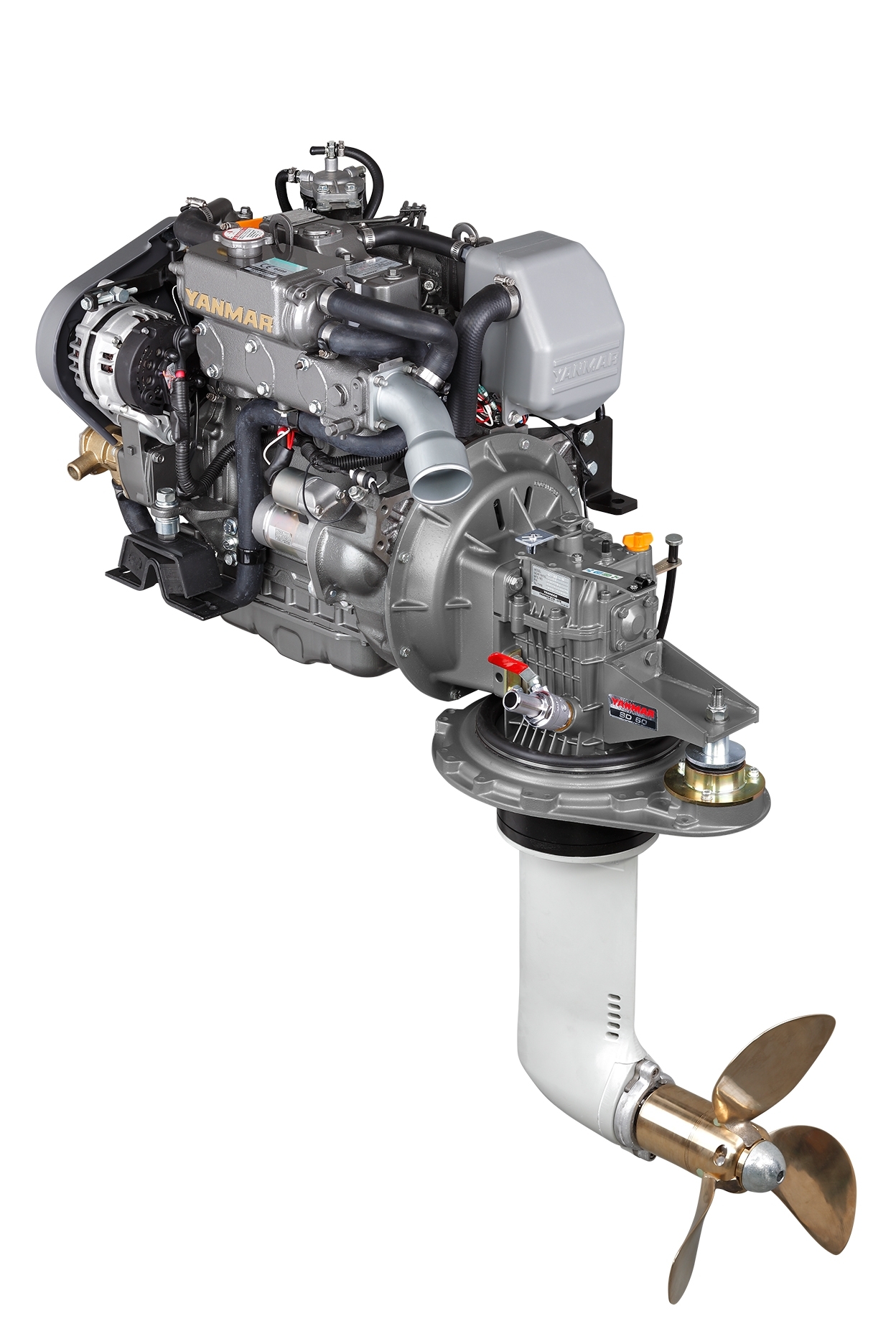3JH5CE-SD60 39hp, 3000 Devir, Sail Drive Kuyruklu, Dizel Deniz Motoru